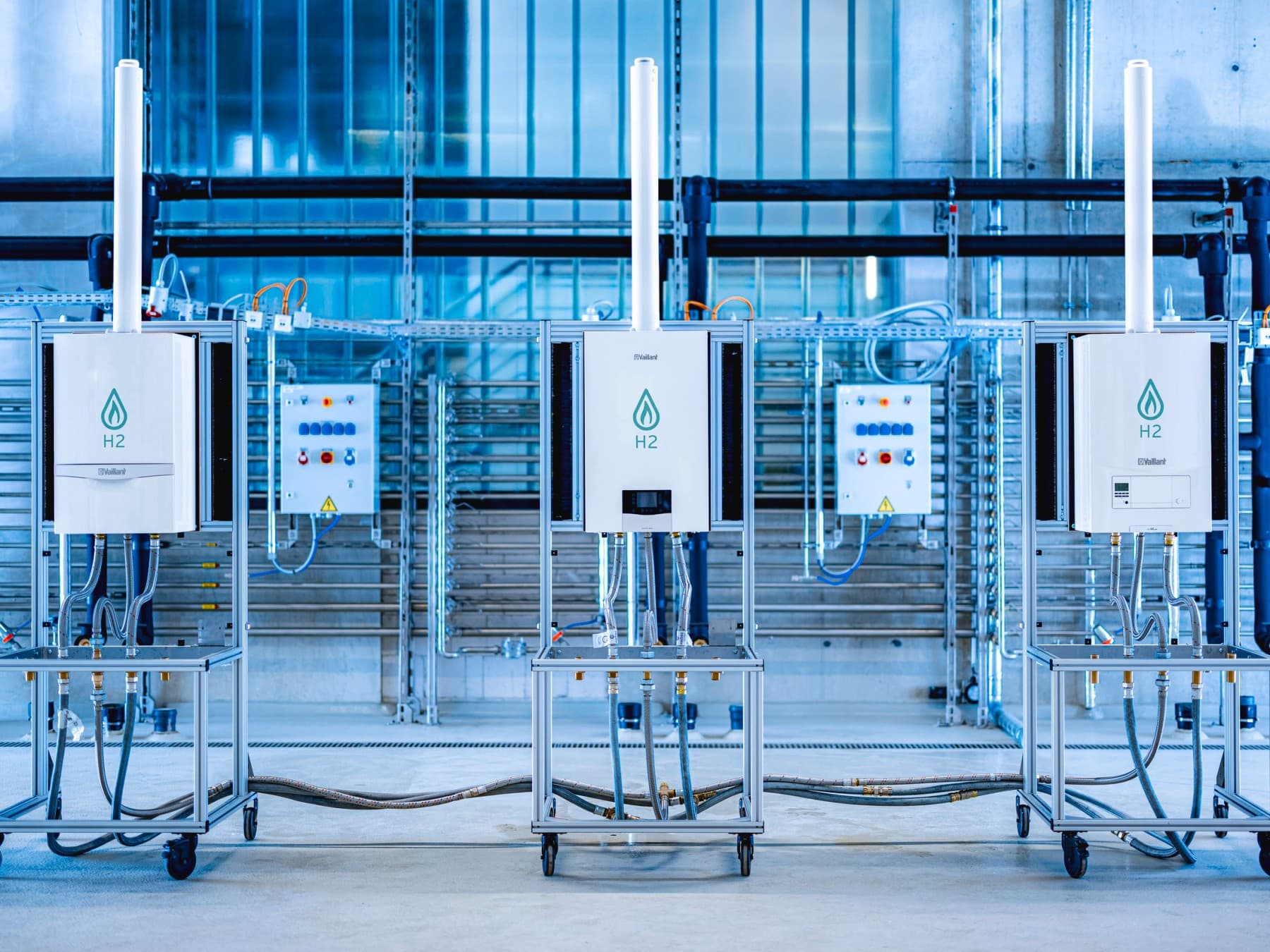 Chaudières compatibles avec l'hydrogène dans un laboratoire d'essai | Vaillant