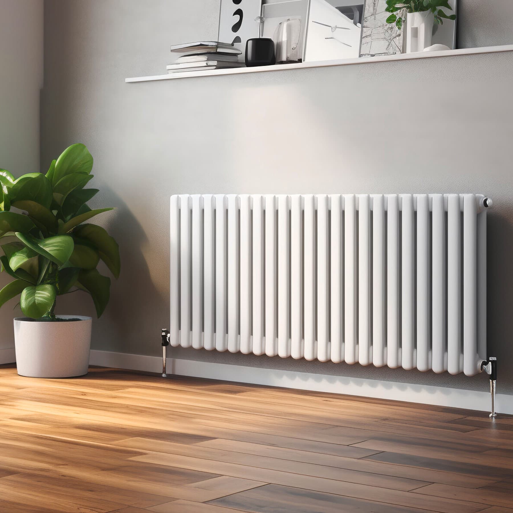 Un radiateur installé au mur | Vaillant