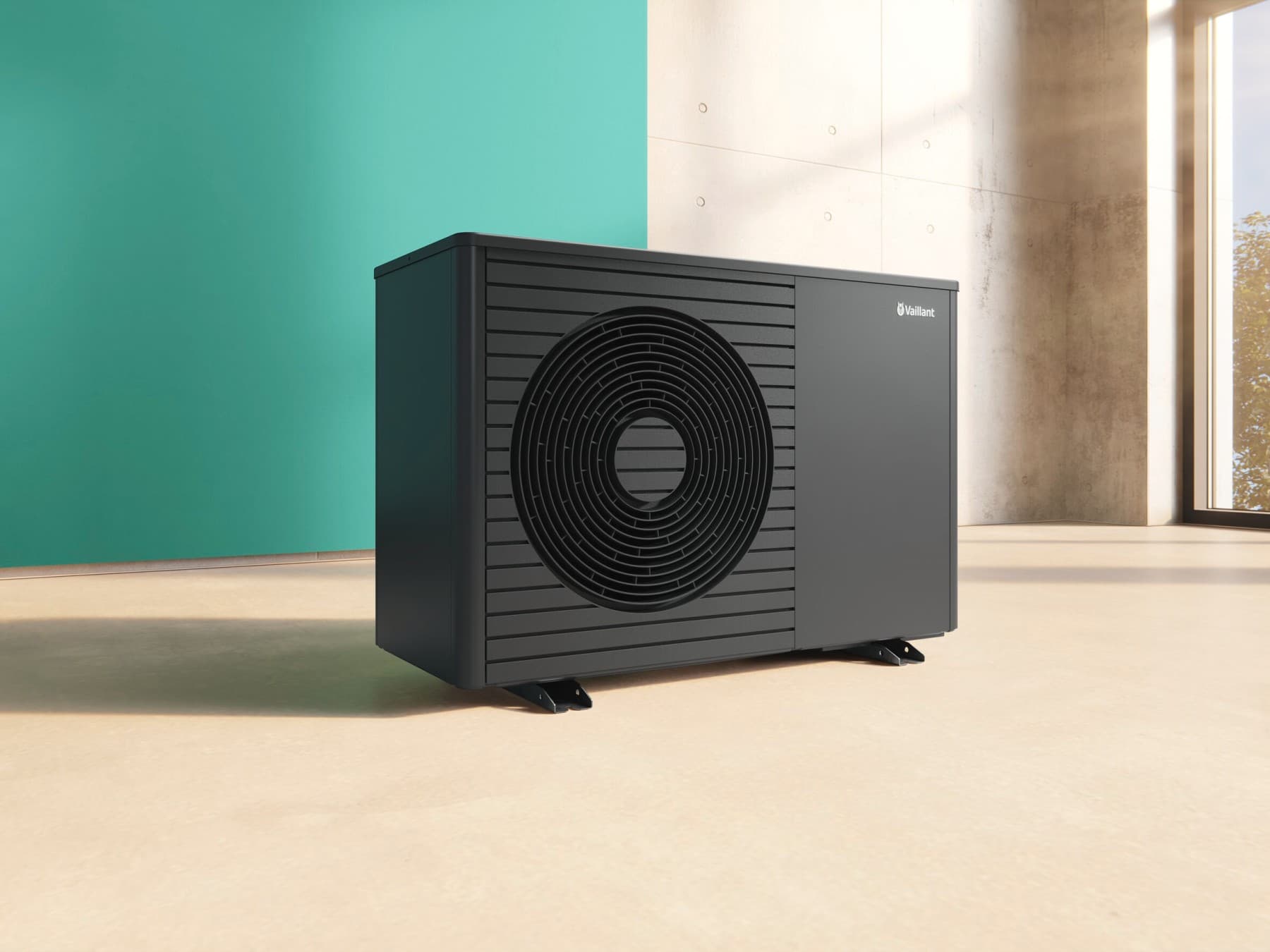 Mise en avant d'une pompe à chaleur aroTHERM plus | Vaillant