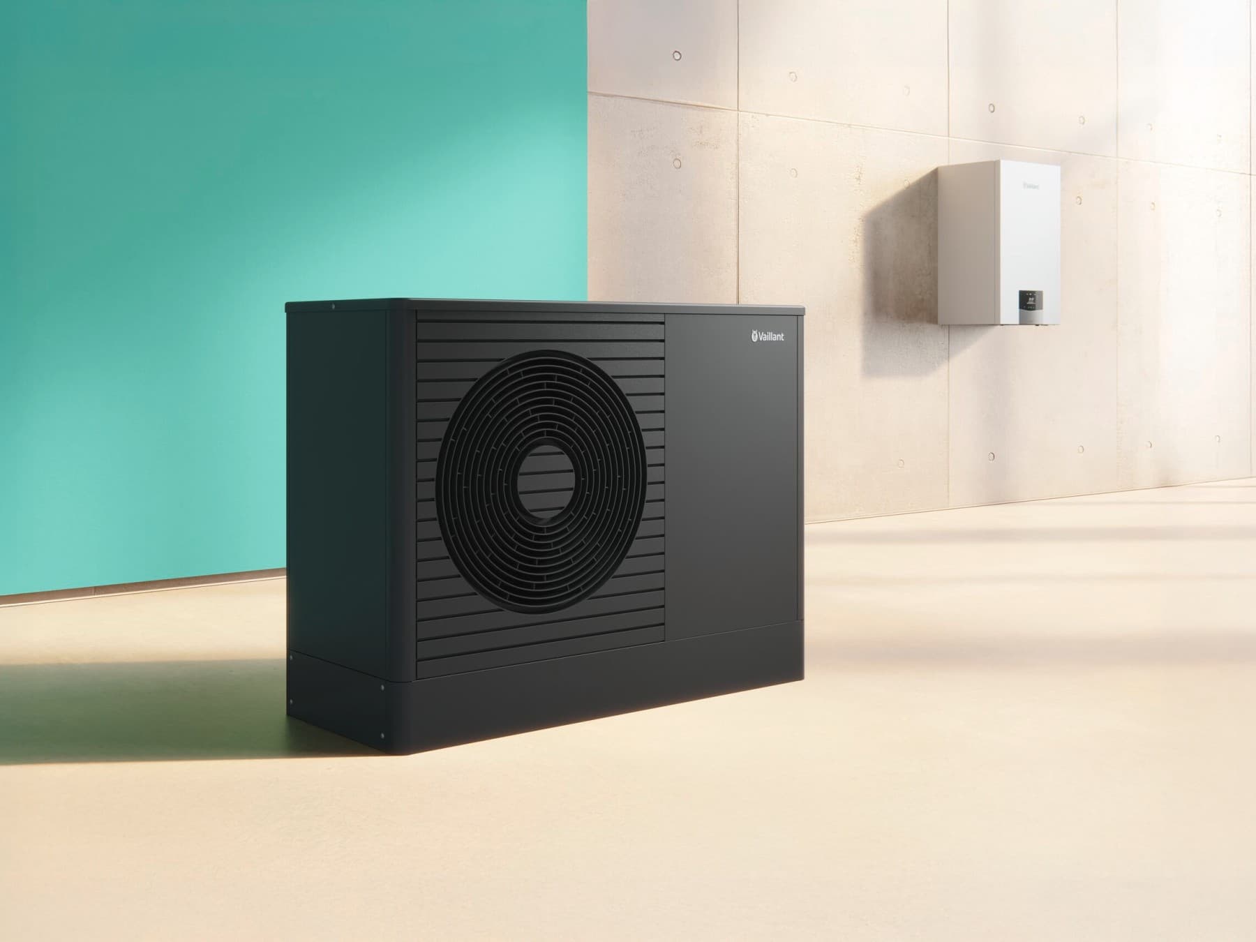 Système de chauffage hybride avec la pompe à chaleur aroTHERM plus et la chaudière à condensation au gaz ecoTEC plus | Vaillant