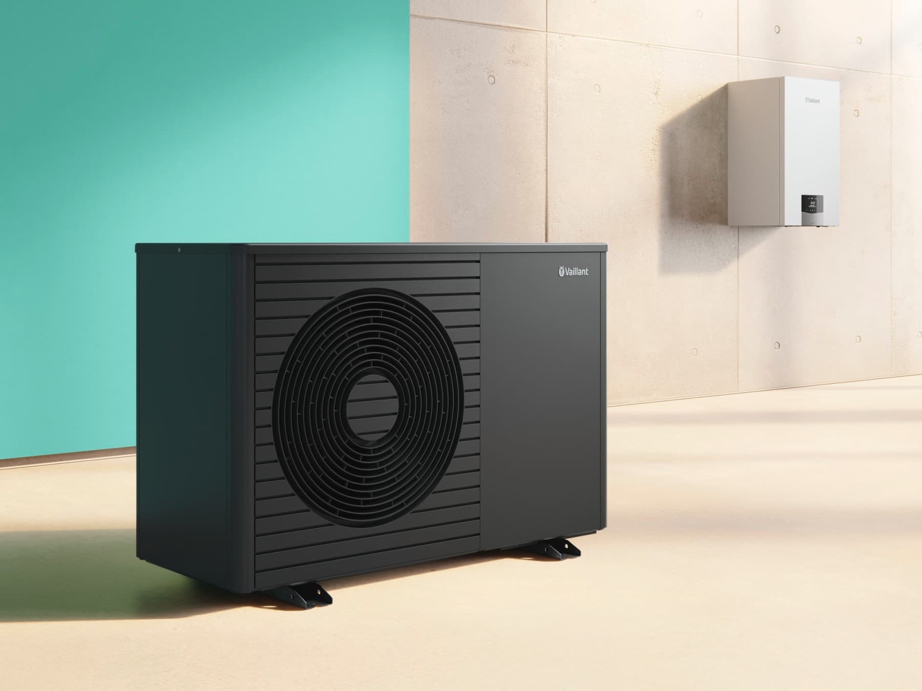 Système hybride, composé d'une pompe à chaleur et d'une chaudière | Vaillant