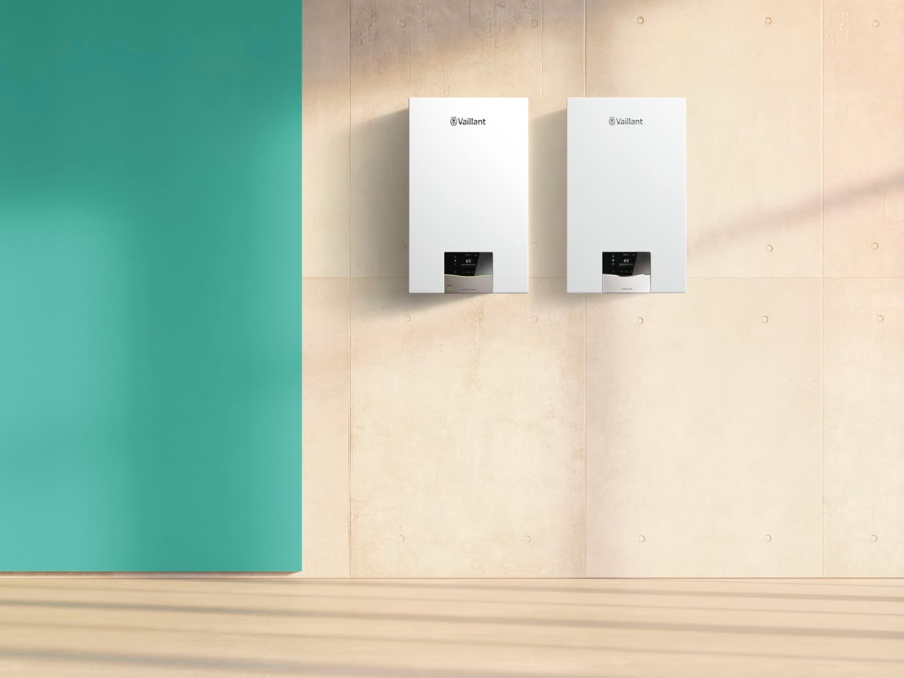 Chaudières Vaillant installées dans un showroom | Vaillant