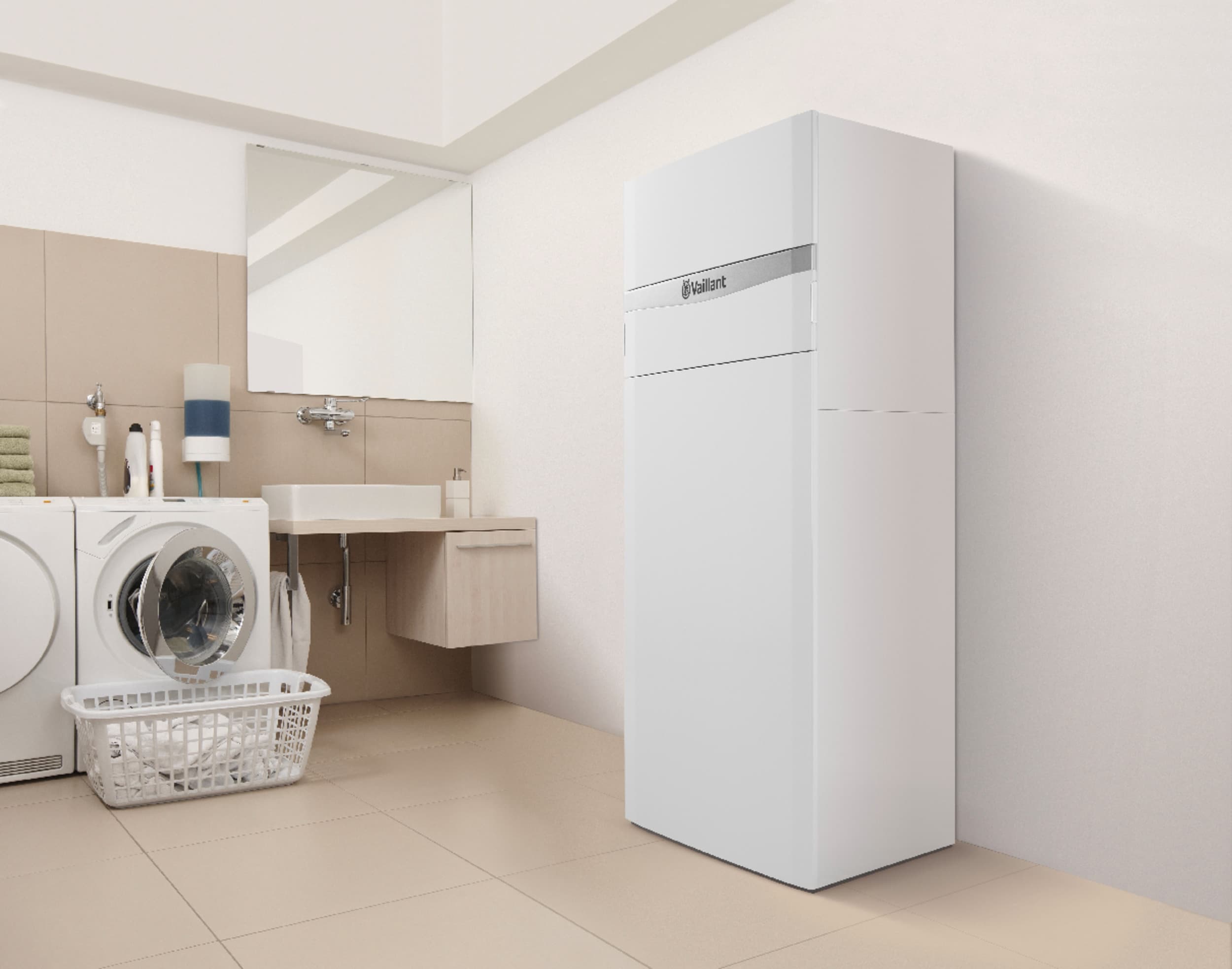 auroCOMPACT dans une salle de bain | Vaillant