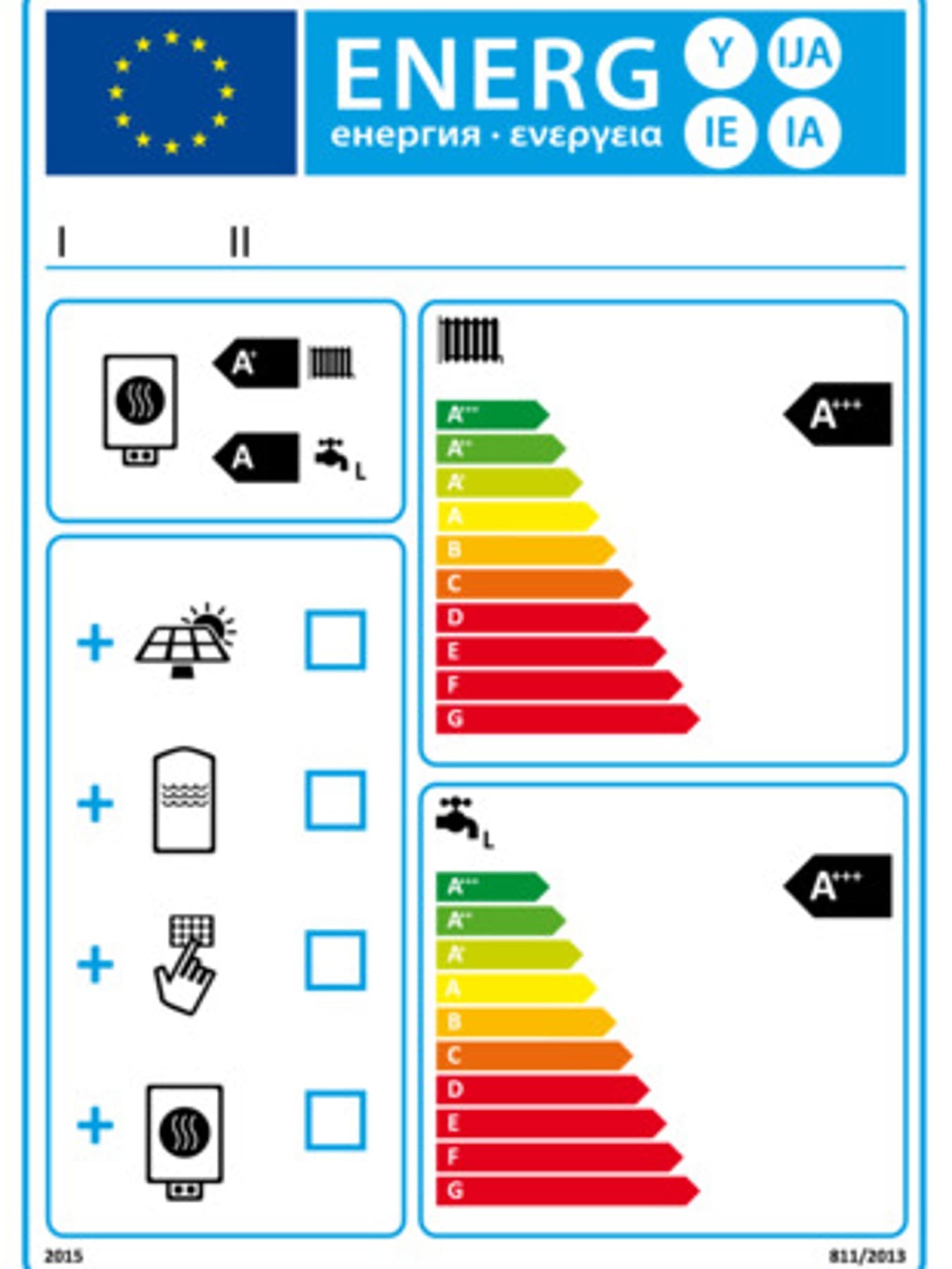 Une étiquette énergétique pour le chauffage et l'eau chaude