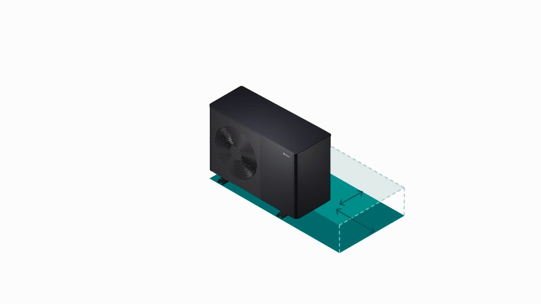 Zone de protection de la pompe à chaleur avec fonction d'espace flexible | Vaillant