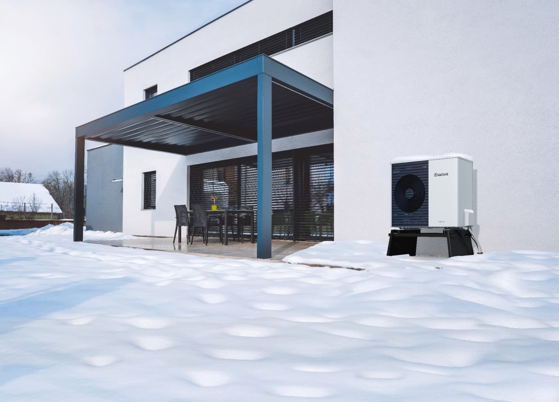 Pompe à chaleur Vaillant par temps de neige | Vaillant