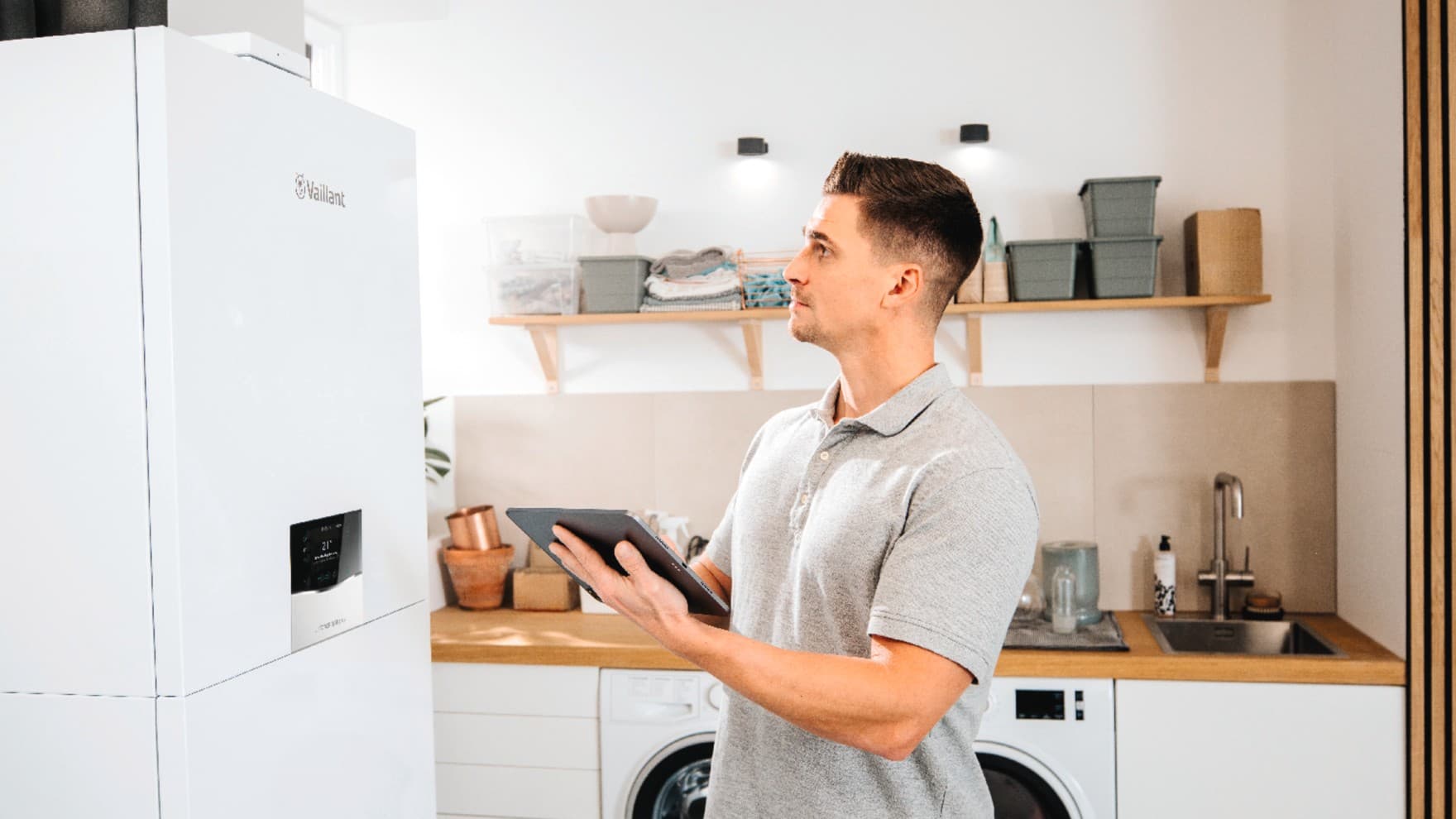 Réglage de la température de départ par l'installateur