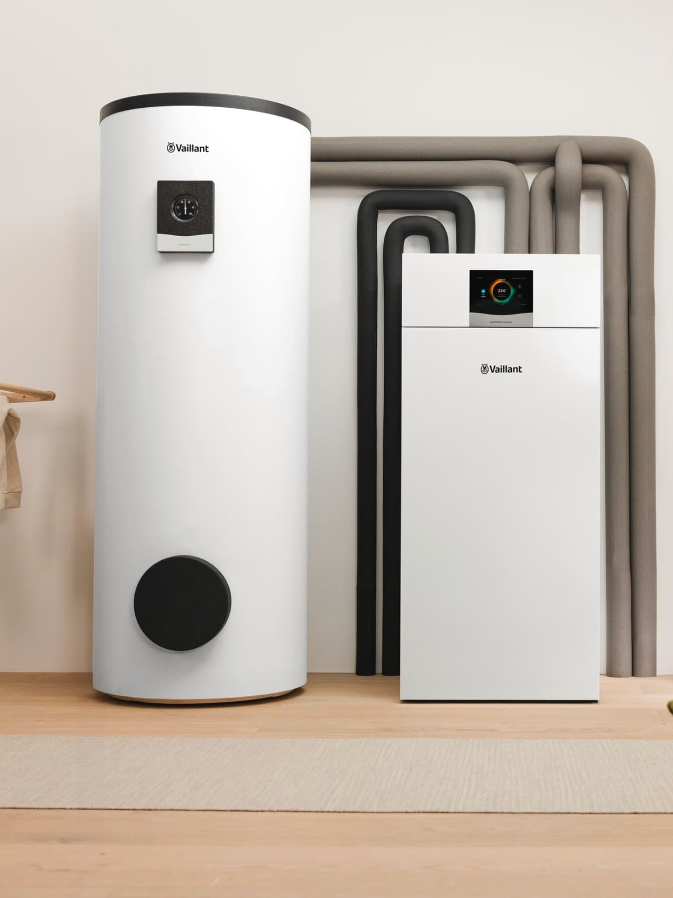 Préparateur sanitaire uniSTOR plus dans une buanderie | Vaillant