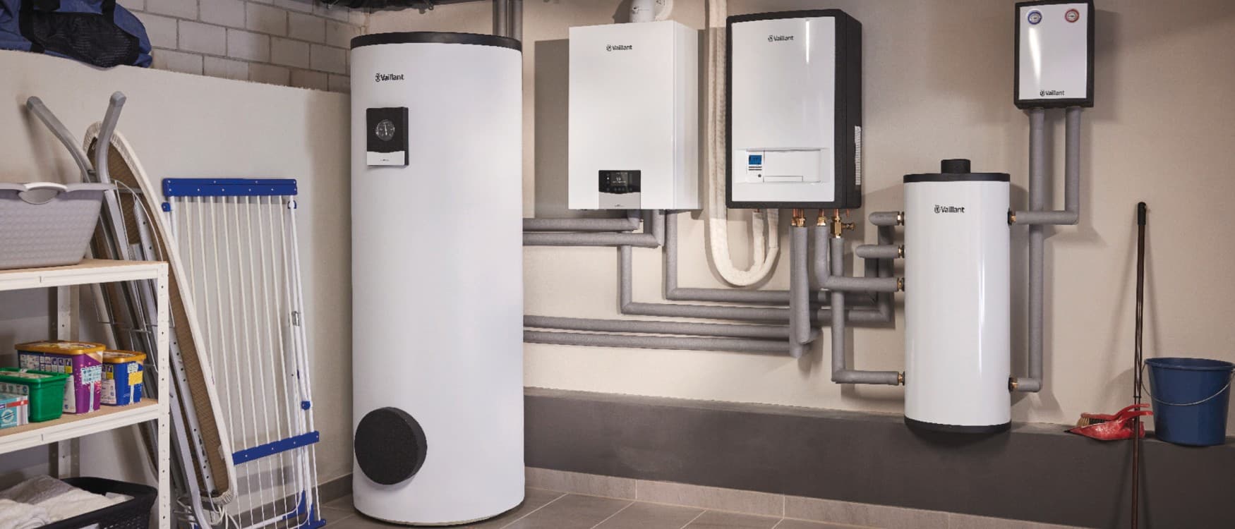 Un système hybride avec chauffage au gaz et accumulateur thermique | Vaillant