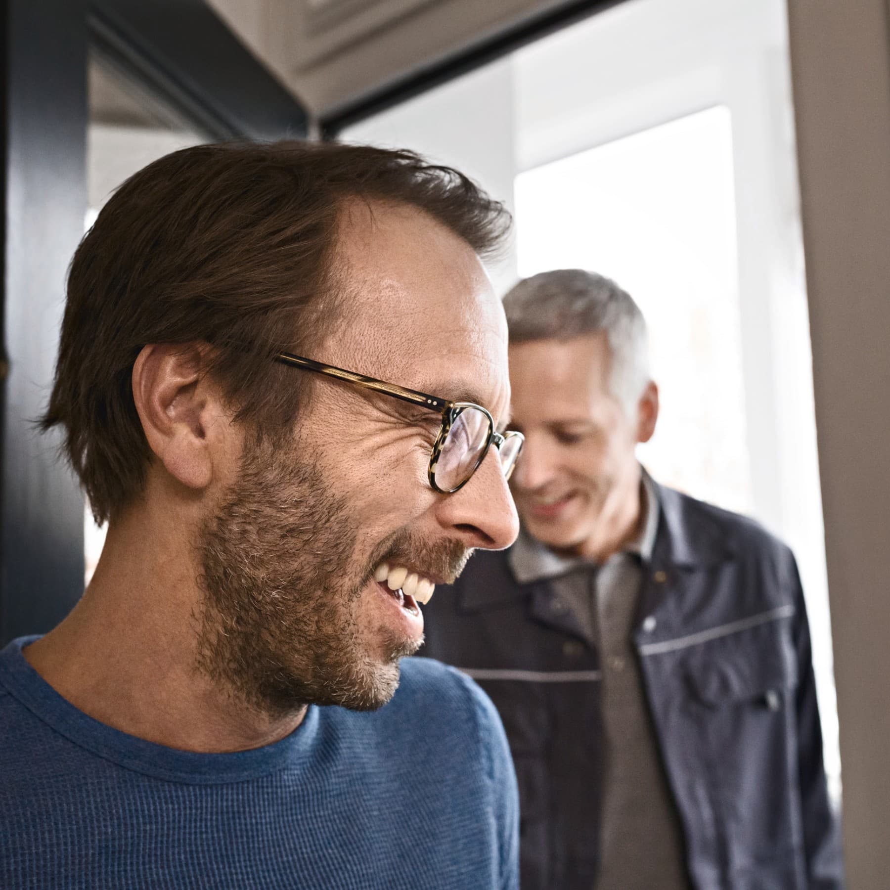 Deux hommes rient | Vaillant
