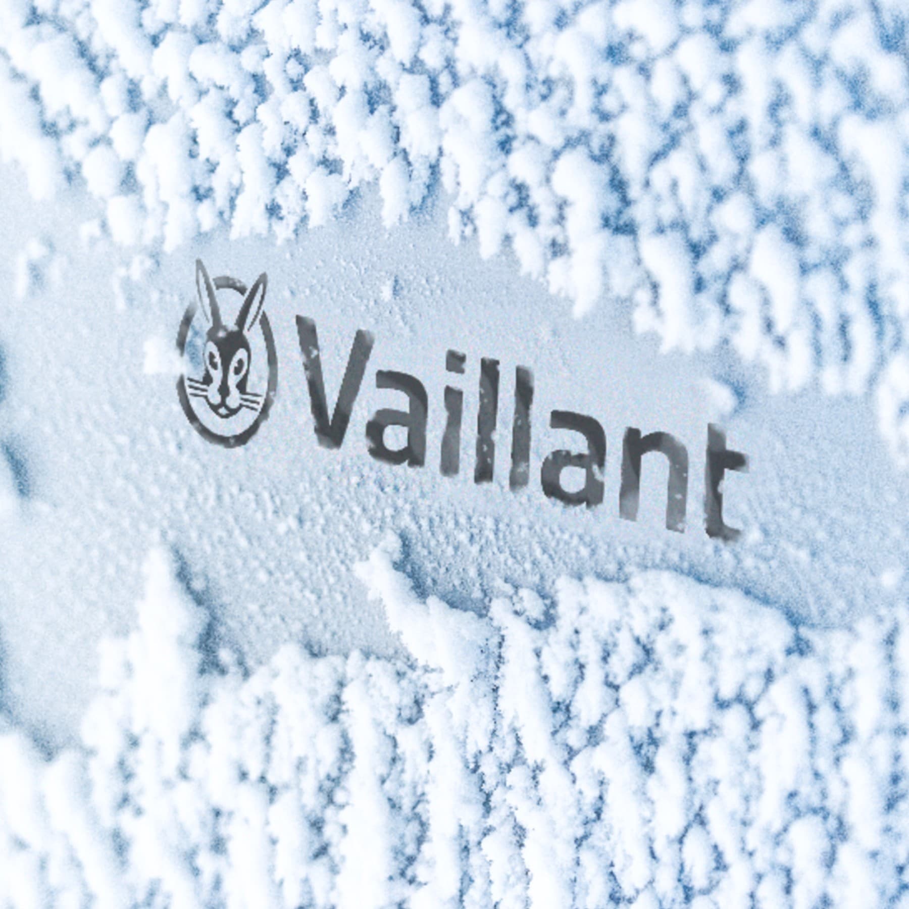 Une pompe à chaleur recouverte de neige | Vaillant