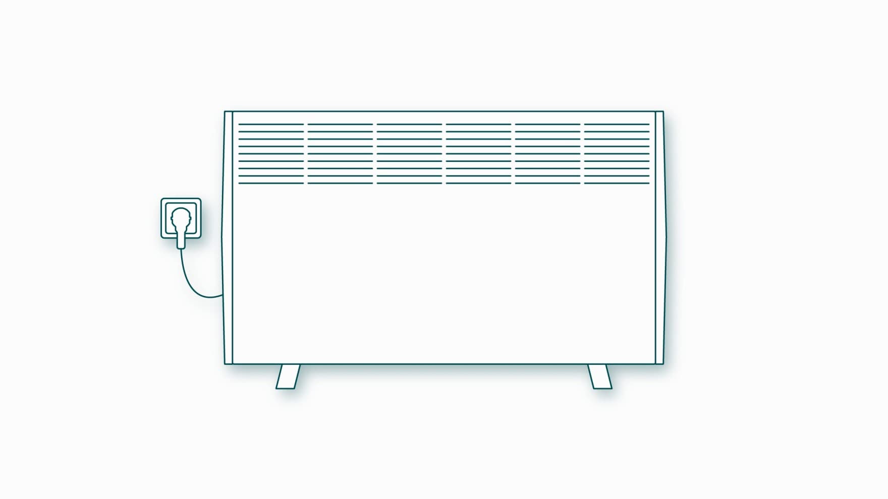 Croquis d'un radiateur convecteur | Vaillant