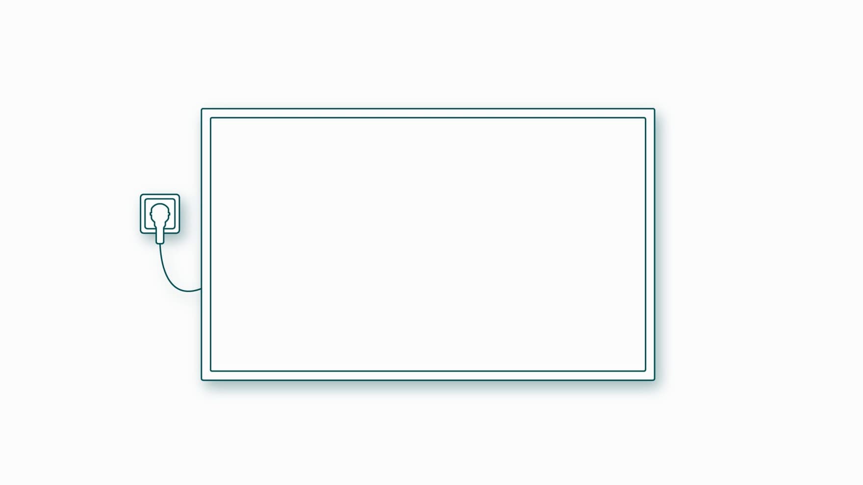 Croquis d'un radiateur infrarouge | Vaillant