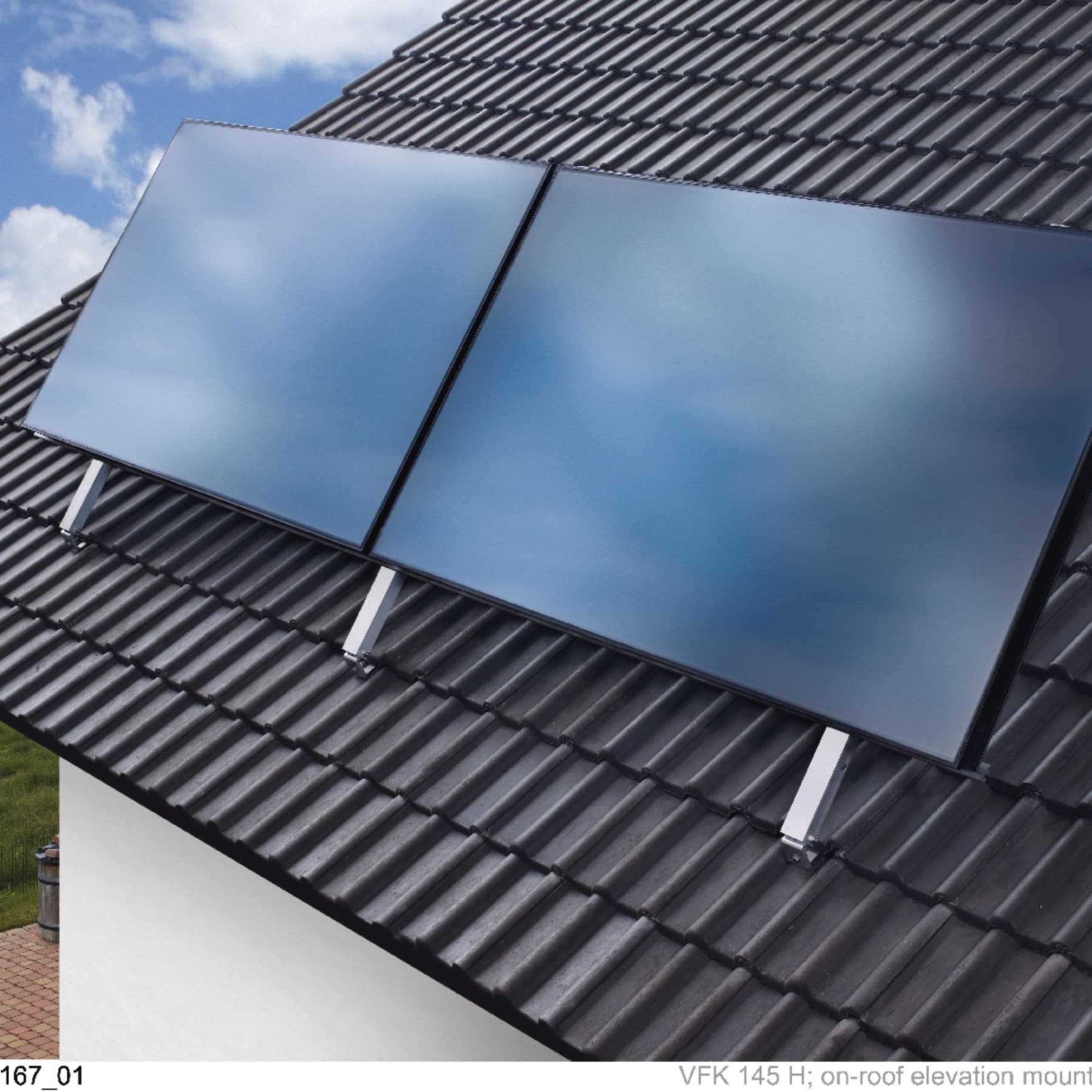 Panneaux solaires sur un toit | Vaillant