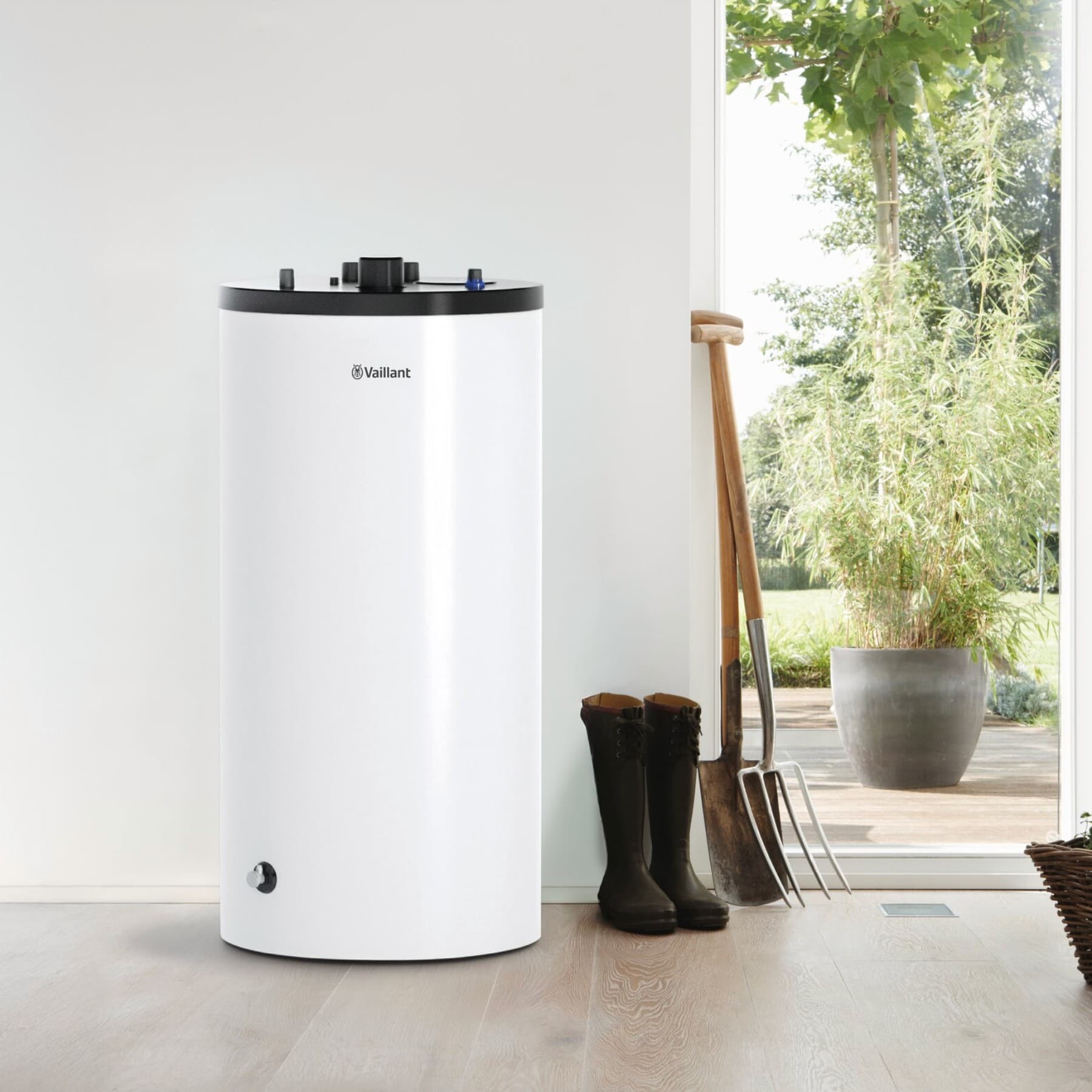 Préparateur sanitaire dans une buanderie | Vaillant