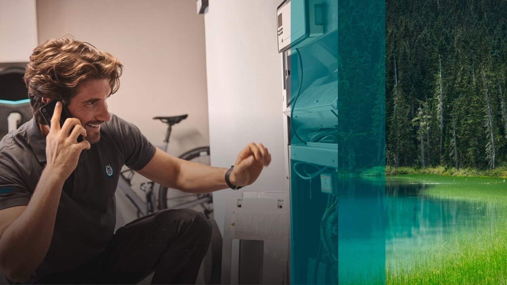 Homme travaillant sur une chaudière | Vaillant