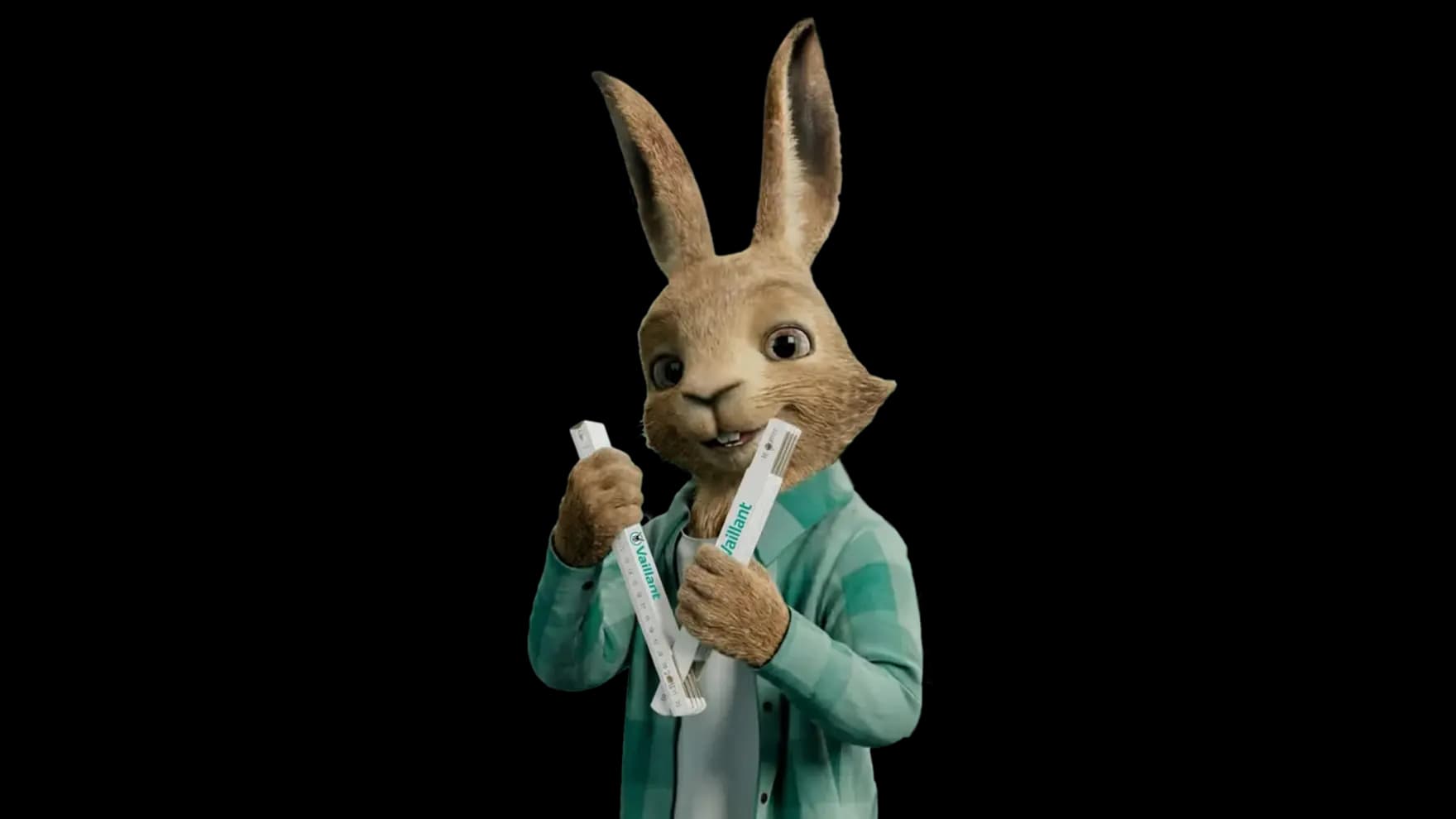 Le lapin Vaillant, symbole de la marque
