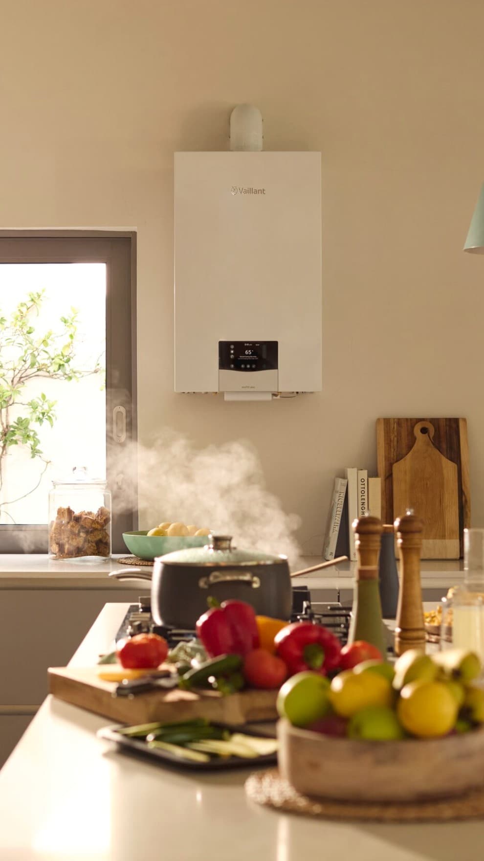 ecoTEC plus installée dans une cuisine | Vaillat