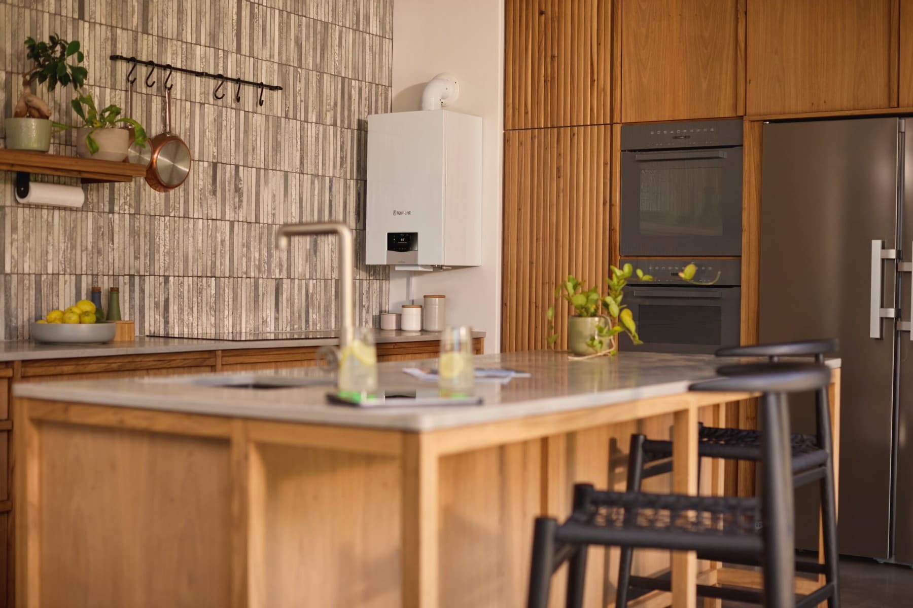 Cuisine équipée d'une chaudière ecoTEC plus | Vaillant