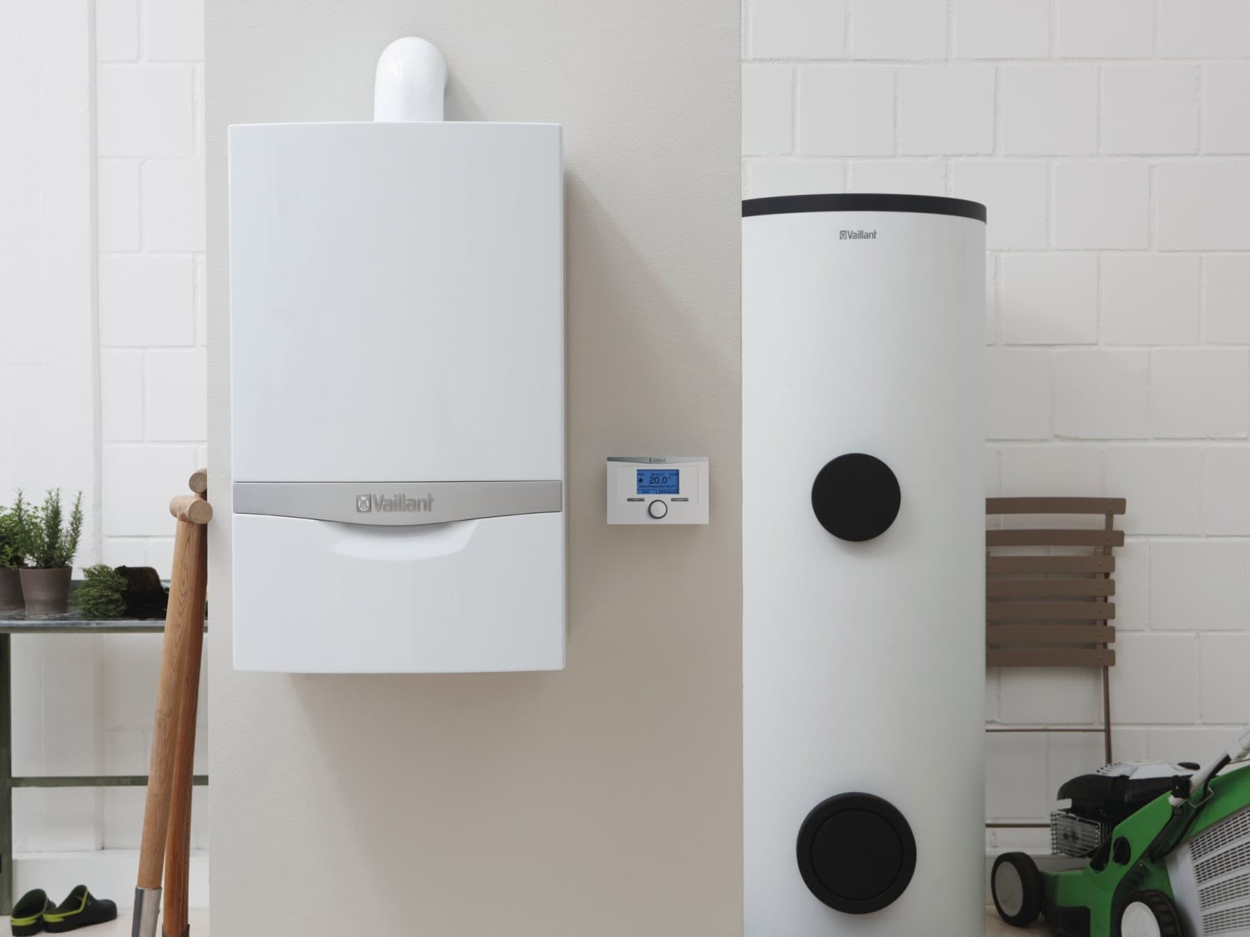 Une chaudière Vaillant relié à un ballon d'eau chaude sanitaire | Vaillant