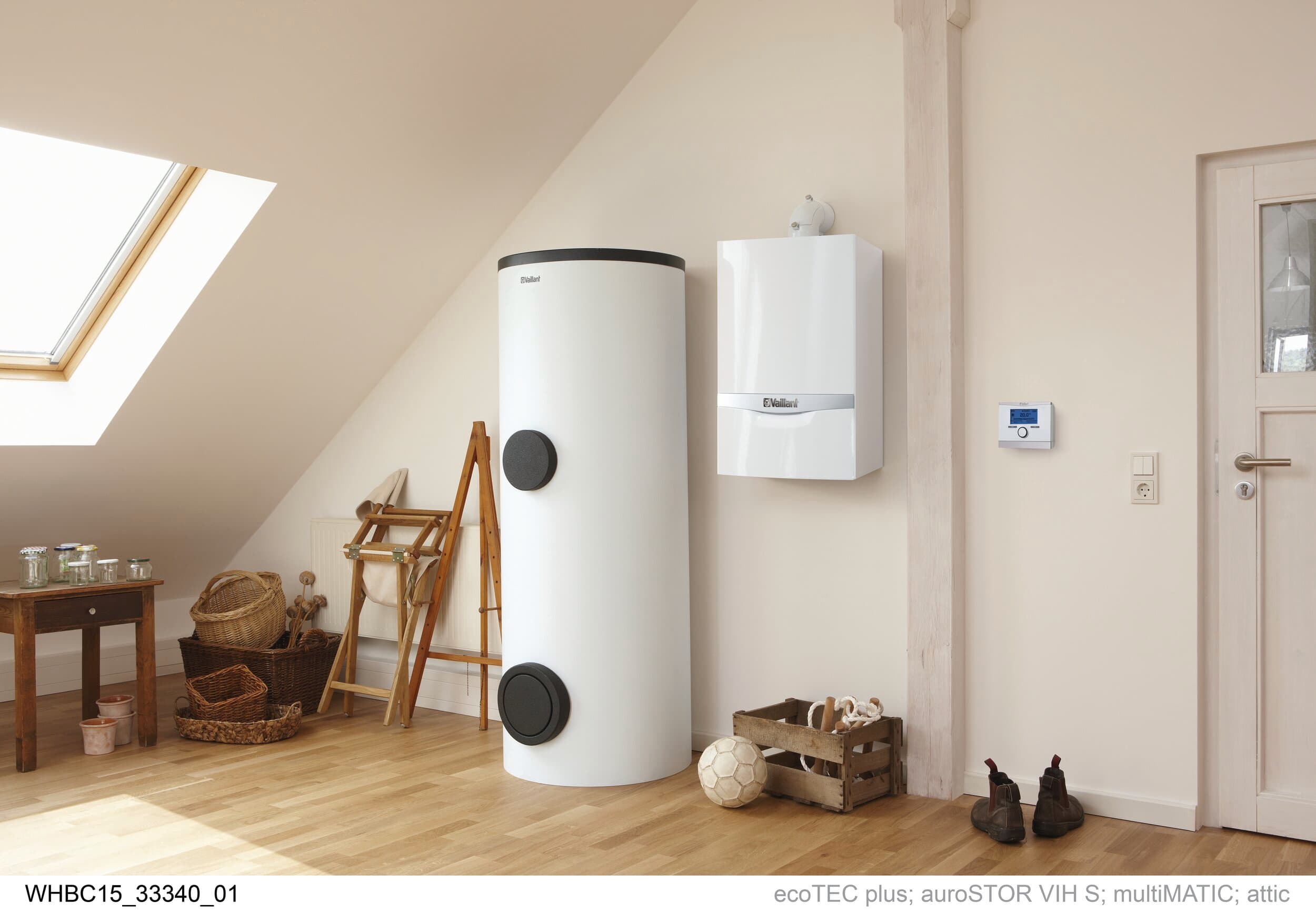 ecoTEC plus associée à un ballon uniSTOR dans une maison | Vaillant